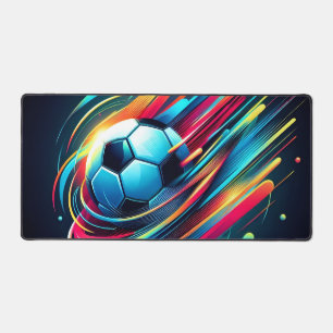 Futuristischer Cyber-Fußball-Speed-Sport Schreibtischunterlage