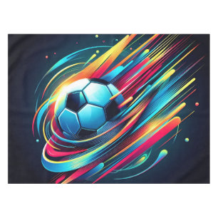 Futuristischer Cyber-Fußball-Speed-Sport Tischdecke