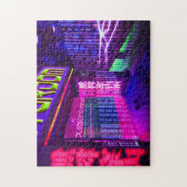 Futuristischer Cyberpunk-Nachtclub