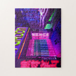 Futuristischer Cyberpunk-Nachtclub
