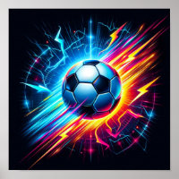 Futuristischer elektrischer Fußball Blitz