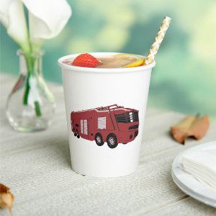 Futuristischer Feuerzug Pappbecher