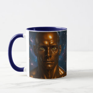 Futuristischer Galaxien-Android Tasse