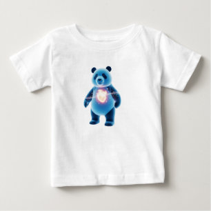 Futuristischer holografischer 3D-Panda-Medizin-Sca Baby T-shirt