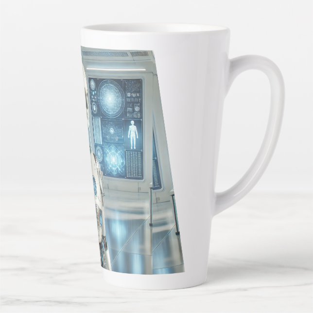 Futuristischer Humanoid: Die Vision von morgen Milchtasse (Rechts)