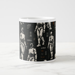 Futuristischer humanoide Roboter   KI-Android-Sci- Jumbo-Tasse
