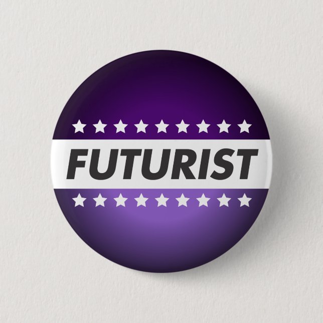 Futuristischer Knopf Button (Vorderseite)