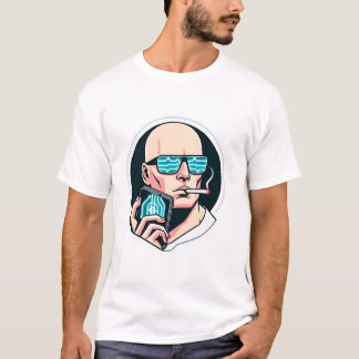 Futuristischer Minimalismus: Krypto und Raucher-T  T-Shirt