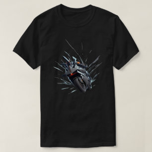 Futuristischer Motorradfahrer T - Shirt T - Shirt