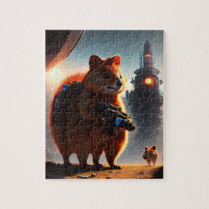 Futuristischer Quokka-Roboter, Puzzle