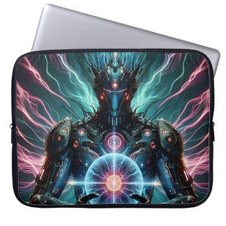 Futuristischer Robot kosmischer Kern Cyberpunk Laptopschutzhülle