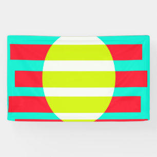 Futuristischer Sonnenuntergang Banner