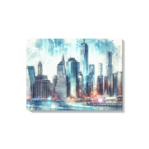 Futuristisches Abstrakte von New York City