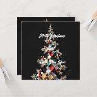 Futuristisches abstraktes Weihnachtsmosaik 3D -