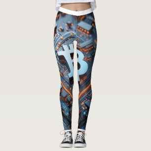Futuristisches Blockchain Netzwerk: Ein digitales  Leggings