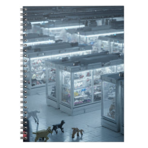 Futuristisches Claw Machine Zoom-Notebook Notizblock