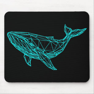 Futuristisches geometrisches Wal-Mausepad Mousepad