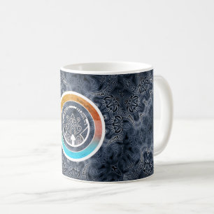 Futuristisches Kaleidoskopmuster Kaffeetasse