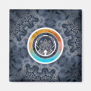 Futuristisches Kaleidoskopmuster Magnet