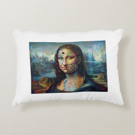 Futuristisches Mona Lisa Kissen