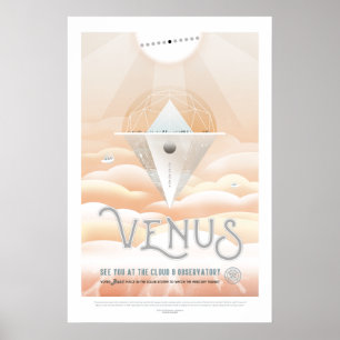 Futuristisches Raum-Plakat - Venusian Poster