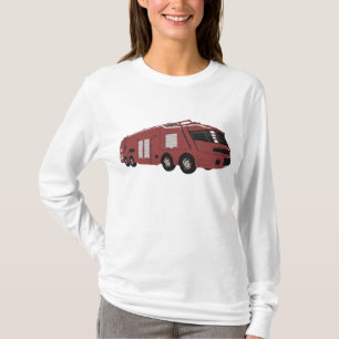 Futuristisches rotes Sci-Fi-Kommandofahrzeug T-Shirt