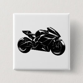 Futuristisches Sportmotorrad-Design Button