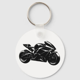Futuristisches Sportmotorrad-Design Schlüsselanhänger