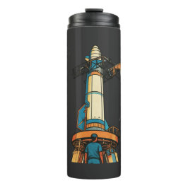 Futuristisches Weltraum-Explorationsdesign Thermosbecher