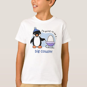 Futurs grands T-shirts de faire-part de pingouin