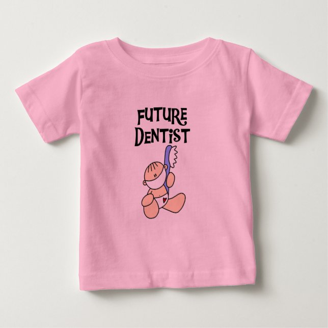 Futurs T-shirts et cadeaux de dentiste de bébé (Devant)