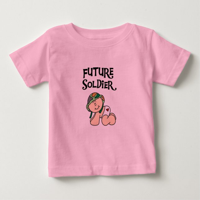 Futurs T-shirts et cadeaux de soldat de bébé (Devant)