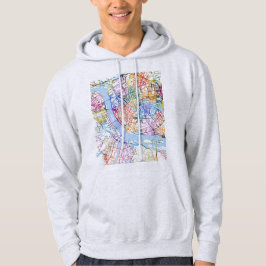Fuzhou China City Map Hoodie