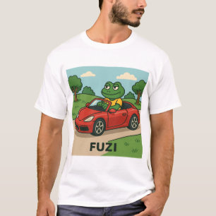 FUZI - Roadtrip King   Cooler Frosch in einem Konv T-Shirt