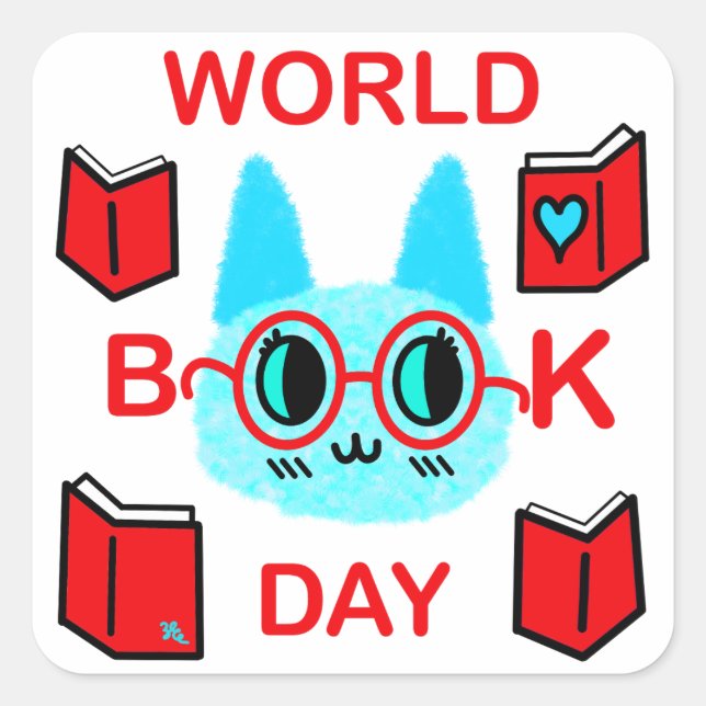 FuZy Cat World Book Day Stickers (Vorderseite)