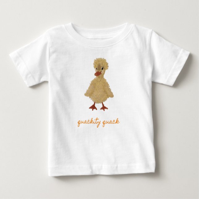 Fuzz Duck Duckling Ducky Custom Baby T-shirt (Vorderseite)