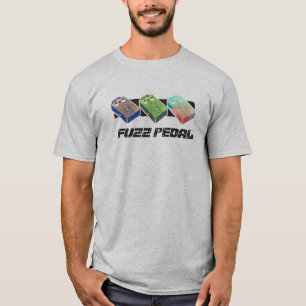 FUZZ Triple Pedal Multi-Color-Black Text T-Shirt