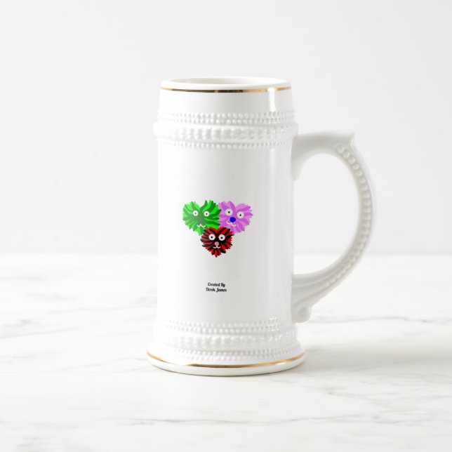 Fuzzies cardiaques Stein Mug (Droite)