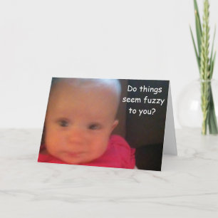 FUZZY 50. BIRTHDAY WISHES KARTE
