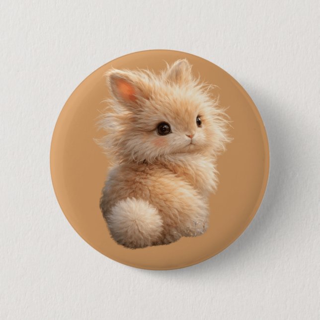 Fuzzy bunny button (Vorderseite)