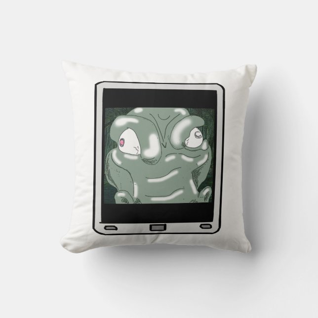 Fuzzy Express® Alligator Selfie Kissen (Vorderseite)