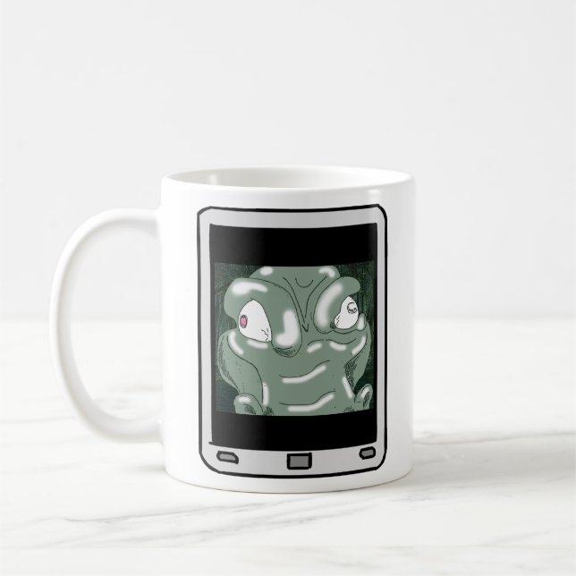 Fuzzy Express® Alligator Selfie-Tasse Kaffeetasse (Links)