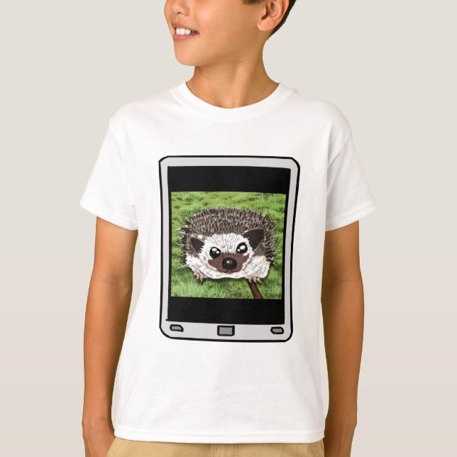 Fuzzy Express® Igel Selfie Kid T - Shirt (Vorderseite)