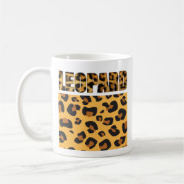 Fuzzy Express® Leopard Animal Print Kaffeetasse