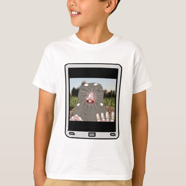 Fuzzy Express® Mole Selfie Kid T - Shirt (Vorderseite)