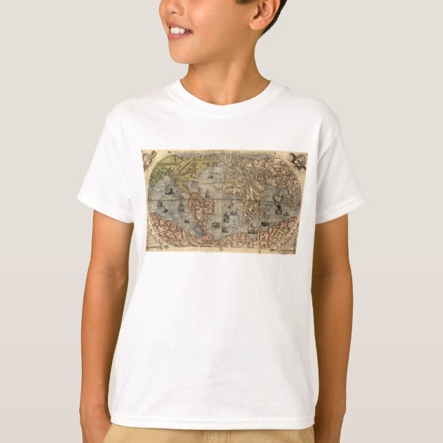 Fuzzy Express® Old Map #2 Kid T-Shirt (Vorderseite)
