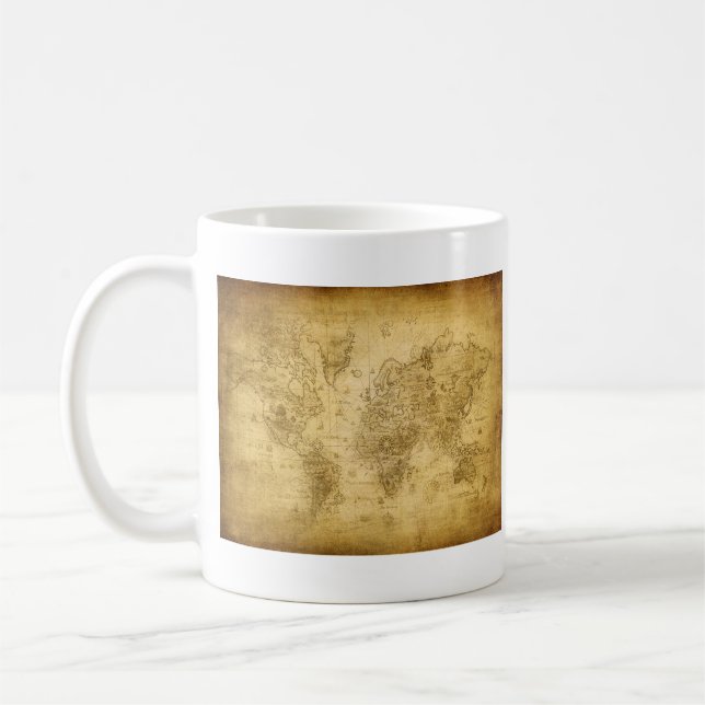 Fuzzy Express® Old Map Kaffeetasse (Links)
