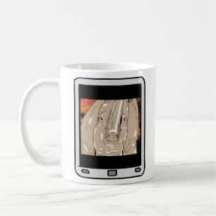 Fuzzy Express® Rhino Selfie Tasse