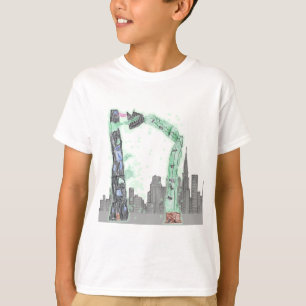 Fuzzy Express® Ultra-Wurm Gzilla Rhino Kind T-Shirt