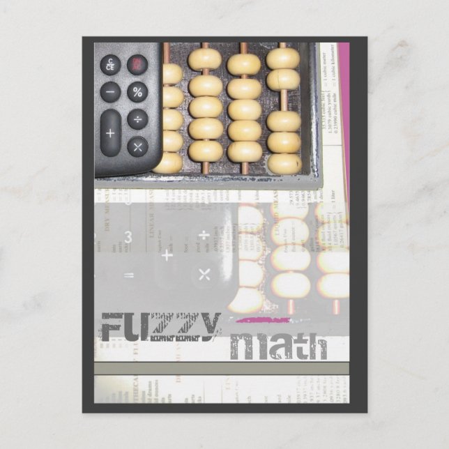 Fuzzy Math Postkarte (Vorderseite)